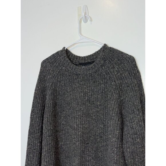 Jenni Kayne Cashmere Oversized Fisherman Sweater  Size Medium  Charcoal Womens - Picture 6 of 12